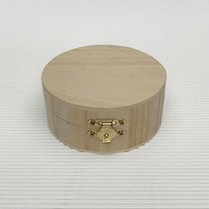 向日葵 圓形珠寶盒, 1個, 橡木珠寶盒, 木色