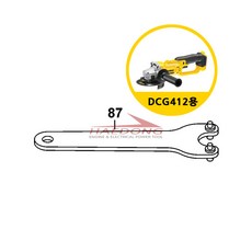디월트 부품 DCG405 DCG406 DCG409 DCG412 DCG414 DWE8100 그라인더 렌치 스패너 - 401253-00, 1개