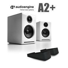 Audioengine A2 藍芽 DAC 主動式 電腦 喇叭, 烤漆白,搭配DS1專用腳墊