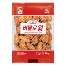 사조오양 버팔로 윙 에어프라이어 치킨 1kg, 1개