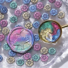 봉투 봉인 스탬프 왁스 알 초대장 혼합색상 100개 1팩, 1개, 1