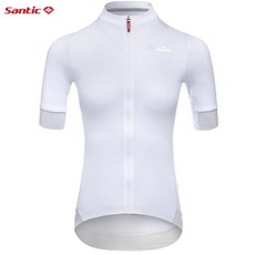 산티크 사이클링 저지 여름 야외 통기성 반팔 로드 라이딩 반사 빠른 드라이 바이커 셔츠