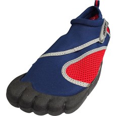 NORTY 남성용 워터 슈즈용 아쿠아 양말 18가지 색상 조합 수영장 해변가 및 스포츠용 방수 슬립온 그레이 카모 8 196763 5553090301, 11, 네이비/레드, 네이비/레드