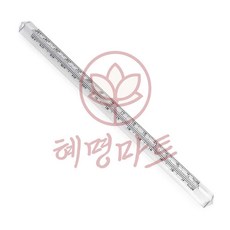 투명 삼각자 15cm 혜명마트 정밀측정 전문가용삼각자 입체삼각형자 목공용직각자 투명삼각형자