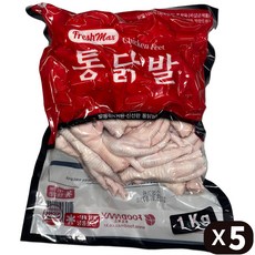 프레쉬맥스 닭발 원료 통닭발 1Kg, 5개