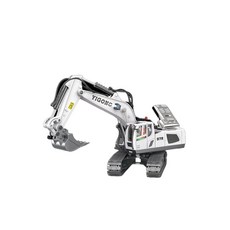 YIGONG 遙控推土機 合金工程車 9通道 2.4GHz無線遙控 履帶式推土機, 11通-挖土機-白色, 1個