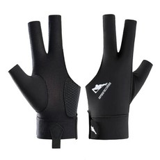 세 손가락 스누커 장갑 왼손 오른손 탄성 당구 미끄럼 방지 훈련 액세서리, black-right hand-, 1개