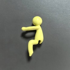 식물 튼튼 받침대 식물지지대, 6개, 옐로우
