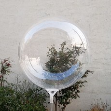 30센티 pvc 버블데코 투명클리어 풍선 12인치