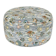 LVTXIII 실내/실외 엑스트라 라지 공기 주입식 오토만 푸프 D78.7 x 높이 35.6cm(31 14인치) 손잡이가 달린 원형 발판 파티오 캠핑 해변 카바나 쉘용, LVTXIII 실내/실외 엑스트라 라지 공기 주입식 오