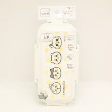 Chiikawa 吉伊卡哇 雙層便當盒 330ml + 270ml PCW-600S, 1個, 天藍色, 白色