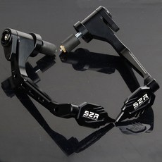 本田Honda喜美裂行RX125改裝牛角護手防摔護弓剎車手把防撞 鋁合金越野摩托車護手, 黑色, 1個