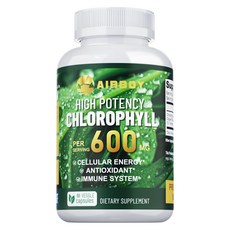 AIRBOY 高濃度葉綠素 600mg 細胞能量 抗氧化 免疫系統, 60組