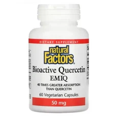 내추럴팩터스 Bioactive 퀘르세틴 Quercetin EMIQ 50mg 60 비건 Capsule, 네추럴팩터스, 1개, 60정
