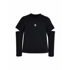 [국내매장 정품] CURLYSUE [컬리수] 소매트임반목티 627704