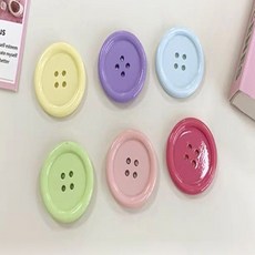 푸리 단추 자석 6개 원형자석