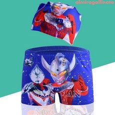 通用游泳褲男女孩奧特曼蜘蛛俠兒童泳褲高彈綁帶寶寶小童大童游泳F13