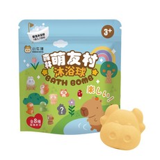 小牛津 沐浴球：泡泡恐龍島/森林萌友村 泡澡球 入浴劑 洗澡玩具 水果香 恐龍, 1個, 森林萌友村