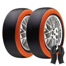 리시오 스노우체인 2p 세트 자동차 타이어 직물 미끄럼방지 눈길 겨울 장갑2매, 1개