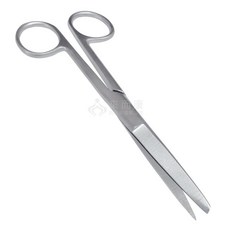 來而康 和豐 一般手術用手動式器械 AE13112 不鏽鋼 手術剪刀 尖片直, 1個, AE13112 尖片直