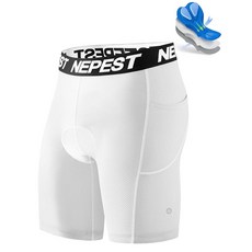 남성용 네페스트 사이클링 속옷 바이크 반바지 4D 패딩 바이크 로드 바이커 MTB 라이너 패딩 반바지 포켓 포함 ssV3