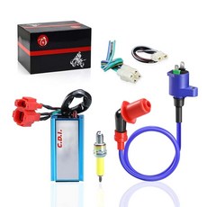 Taotao GY6 스쿠터 ATV 50cc 80cc 100cc 125cc 용 6핀 AC CDI 및 점화 코일 스파크 플러그, Taotao GY6 스쿠터 ATV 50cc 80cc 1