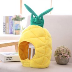파인애플 과일 머리모자 행사 포토 파티 공연 소품, 1개, 혼합색상
