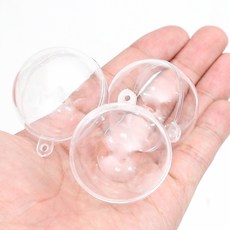 투명공 플라스틱 아크릴볼 뽑기캡슐, 01 투명공 원  4cm -  5set, 01 투명공 원  4cm -  5set