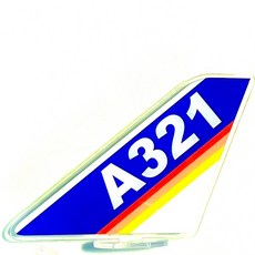 RBF絕版 A321飛機尾翼模型 12x16cm 塑膠材質 飛機模型 航空收藏, 1個