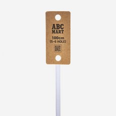 에이비씨마트 엘라스틱 슈 레이스 (100cm) - WHITE 222654