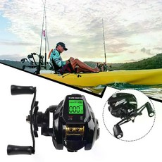 전동릴 편리한 참돔 수심측정 민물 릴 문어 입문자용 쭈꾸미 바다 광어 오징어, 대만, 왼손  Black