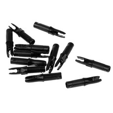 shangren ID 6.2mm 양궁 화살에 대한 노크에서 12Pcs 플라스틱 화살표 푸시, 블랙