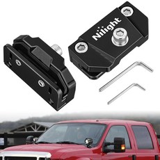 LED 라이트 바 장착 브래킷 Nilight 2피스 범용 조절 가능한 기둥 후드 LED 작업용 라이트 장착 브래킷 클램프 홀더 오프로드 지프 트럭과 SUV용 드릴링없이, Black