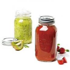 글라스락 캐닝자 밀폐 1.0LX2조 캐니스터 음료용기 피클 잼 과일청 조미료 보관 용기