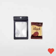 포장용품 블랙 반투명 지퍼백 7.5x12cm 휴대폰케이스 포장