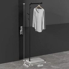 북유럽풍 골드 스탠드 행거, E. 설산의 하얀 바위판  검은 나뭇가지 디자인