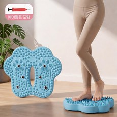 하루꿈 지압 에어스텝퍼 가정용 저소음 지압판 발바닥 지압 스텝퍼, 블루
