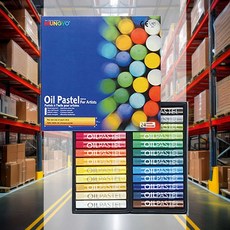 오일파스텔 24색 화방용품 도구 국산 미술재료 다용도 드로잉용품