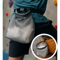 시옷시옷 클라이밍 볼더링 초크백 리드백 방수 목욕 가방 파우치, 그레이