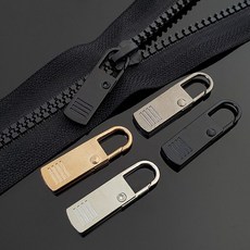 3 / 5 구성 누르는 셀프 지퍼고리 수선클립 지퍼손잡이 자크고리 지퍼수리 옷 가방 카라비너 손잡이 셀프지퍼수리 교체, 검정, 블랙계열