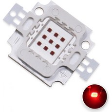 적외선 송신기용 1Pcs 940nm 10W 고출력 LED 칩 적외선 COB 모듈 발광 다이오드 구성 요소IR 940-945nmDC 4-4.5V1050mA42밀 칩, Red