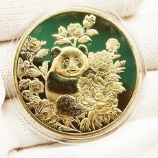 기념주화 수집용 은화 골드코인 메달 금속 인테리어장식품 컬렉션 선물용 고급 디자인, 판다 골드 스타일 9