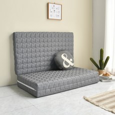 고운님 누빔 3단 접이식매트리스, 3단 (HR) 누빔 다크그레이, 8cm