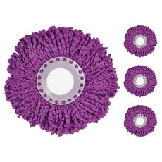 월드크린 회전 걸레 리필 올퍼플, 6개