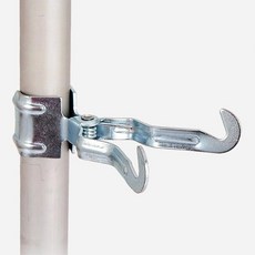 텐트 폴대 집게형 랜턴걸이 타프봉 고리 파일드라이브 캠핑걸이 호환, 1개, 실버