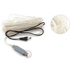 외부 보일러배관 수도관 동파방지 자동열선2m 한파 동계용 월동용품 세탁기