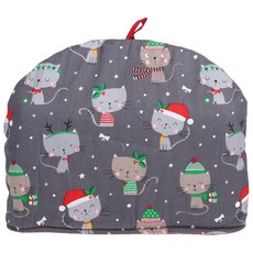 NOLITOY 티코지 티팟 커버 보온용 천 소재 티코지 차주 커버 포트 워머 스타일리시 귀여운 먼지 방지 주방 잡화 홍차 차 애프터눈 티 세탁 가능