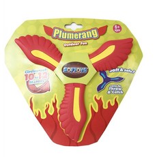 戶外兒童迴旋鏢玩具：柔軟安全迴力鏢，幼兒園運動首選，趣味飛去來器, ST3022-紅色, 1個