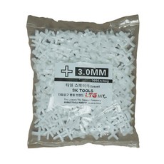 LTG 쿠사비 타일스페이스 타일간격제 십자 3.0mm 300개입, 8. 타일 스페이스 3.0mm 십자(+) 흰색, 1개