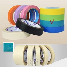 해결사의잡화점 이태리산 화지마스킹테이프 바다색 24MM X 40M 커스텀재료 신발커스텀재료